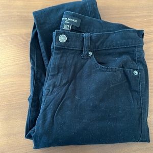 Women’s Banana Republic Skinny Sateen Black Pants